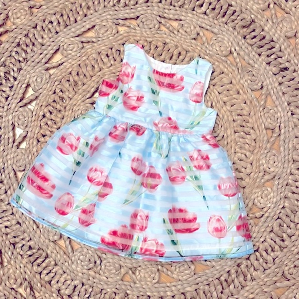 GEORGE Floral Baby Dress, 6-12M